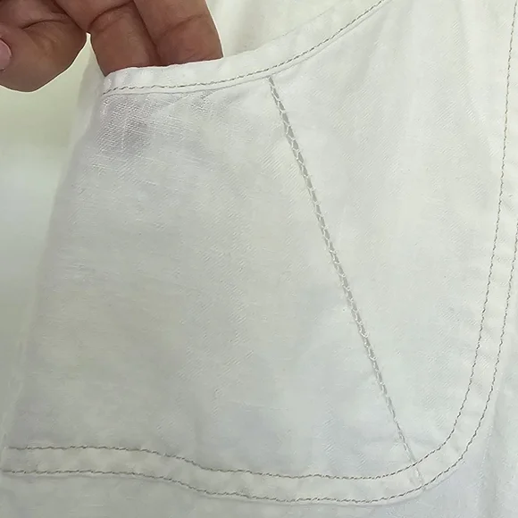 Athleta Lakeside 100% Linen Pant Size 8 Tall - Picture 6 of 16